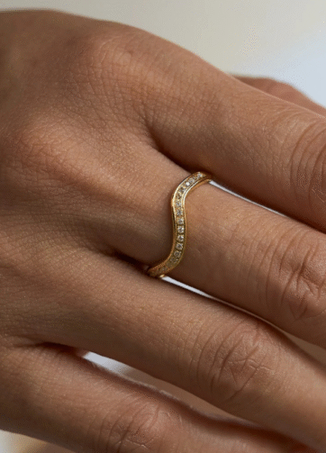 RGPS-51 Elio 18k Gold Plated Stainless Steel Cincin Wanita