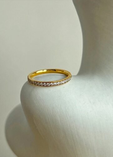 RGPS-50 Vorin 18k Gold Plated Stainless Steel Cincin Wanita