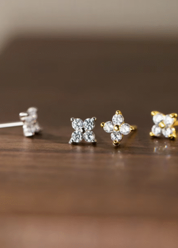 ERGP-31 Diantha Gold Plated Sterling Silver Earing Anting Telinga