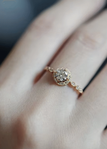 RGPS-52 Javila 14k Gold Plated Sterling Silver Cincin Wanita
