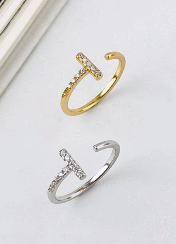 RGPS-53 Tobe 18K Gold Plated Sterling Silver Cincin Wanita