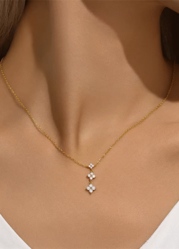 NCGP-51 Treni 18k Gold Plated Sterling Silver Kalung Wanita